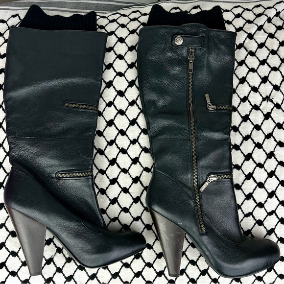 Vintage Fergie Women's 'Gadget' Knee-high Genuine Leather Boots, 8.5M - Picture 3 of 9